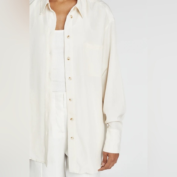 Dissh Akasha Tencel Buttermilk Button Shirt - Picture 6 of 6